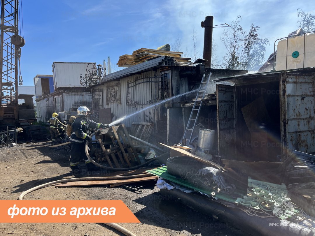 Пожарно-спасательные подразделения Ленинградской области ликвидировали пожар в Волосовском районе